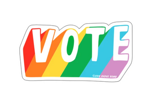 Rainbow Vote Sticker