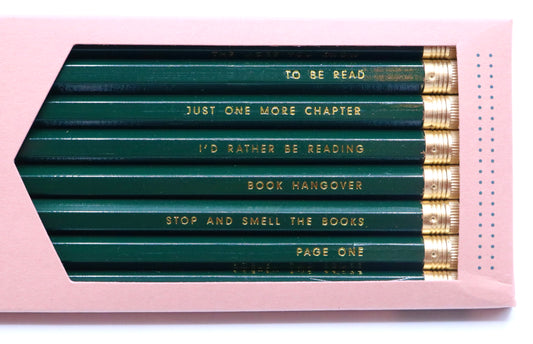 The Bookworm Pencil Set