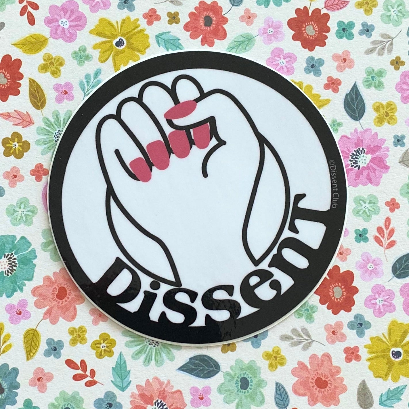 "Dissent" Fist Sticker