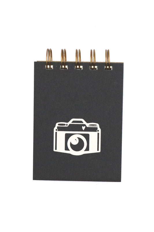 Camera Mini Jotter Journal - Peppercorn