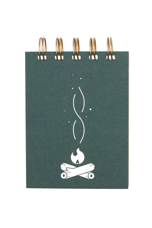 Campfire Mini Jotter Journal- Forest Green