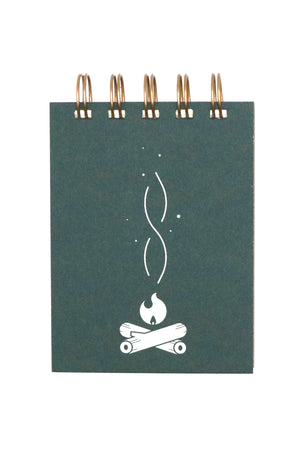 Campfire Mini Jotter Journal- Forest Green