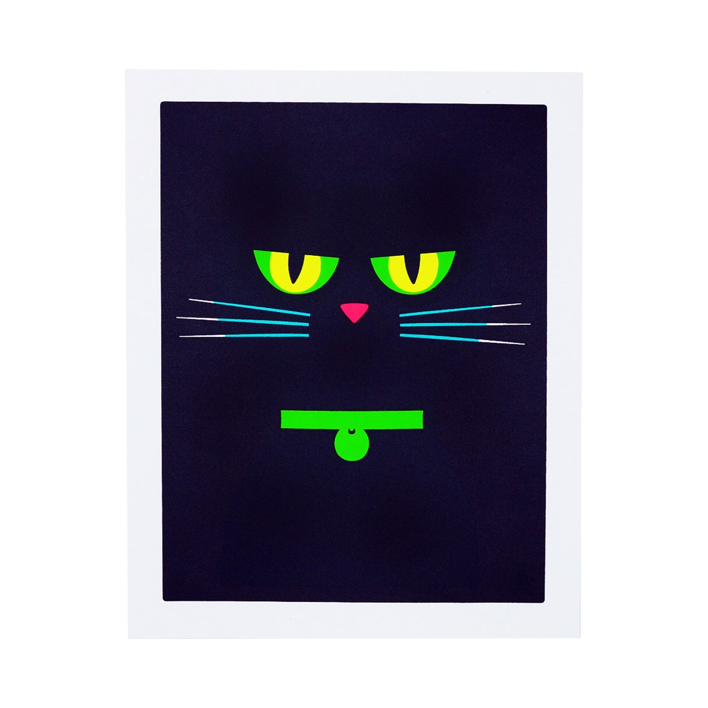 Shade Cat Silkscreen Print