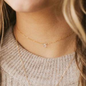 Herkimer Diamond Choker Necklace
