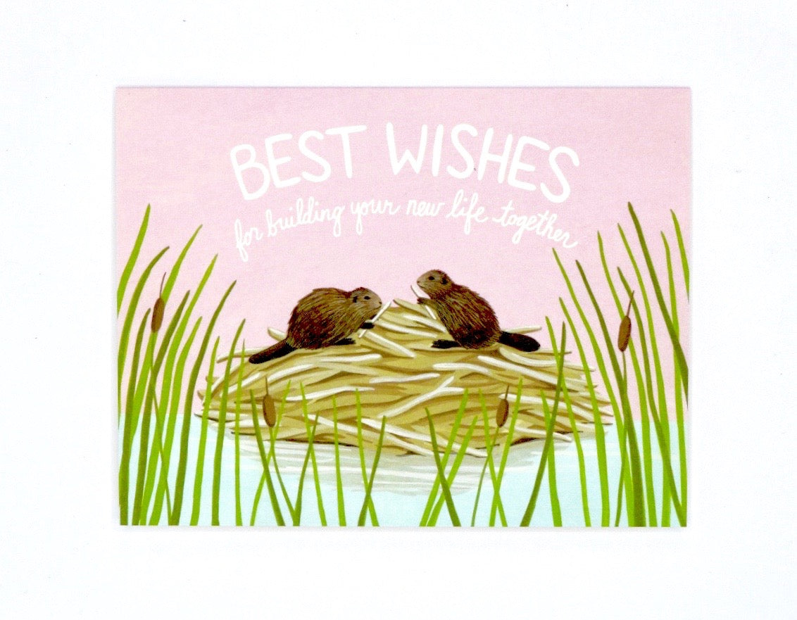 Best Wishes Beaver Card