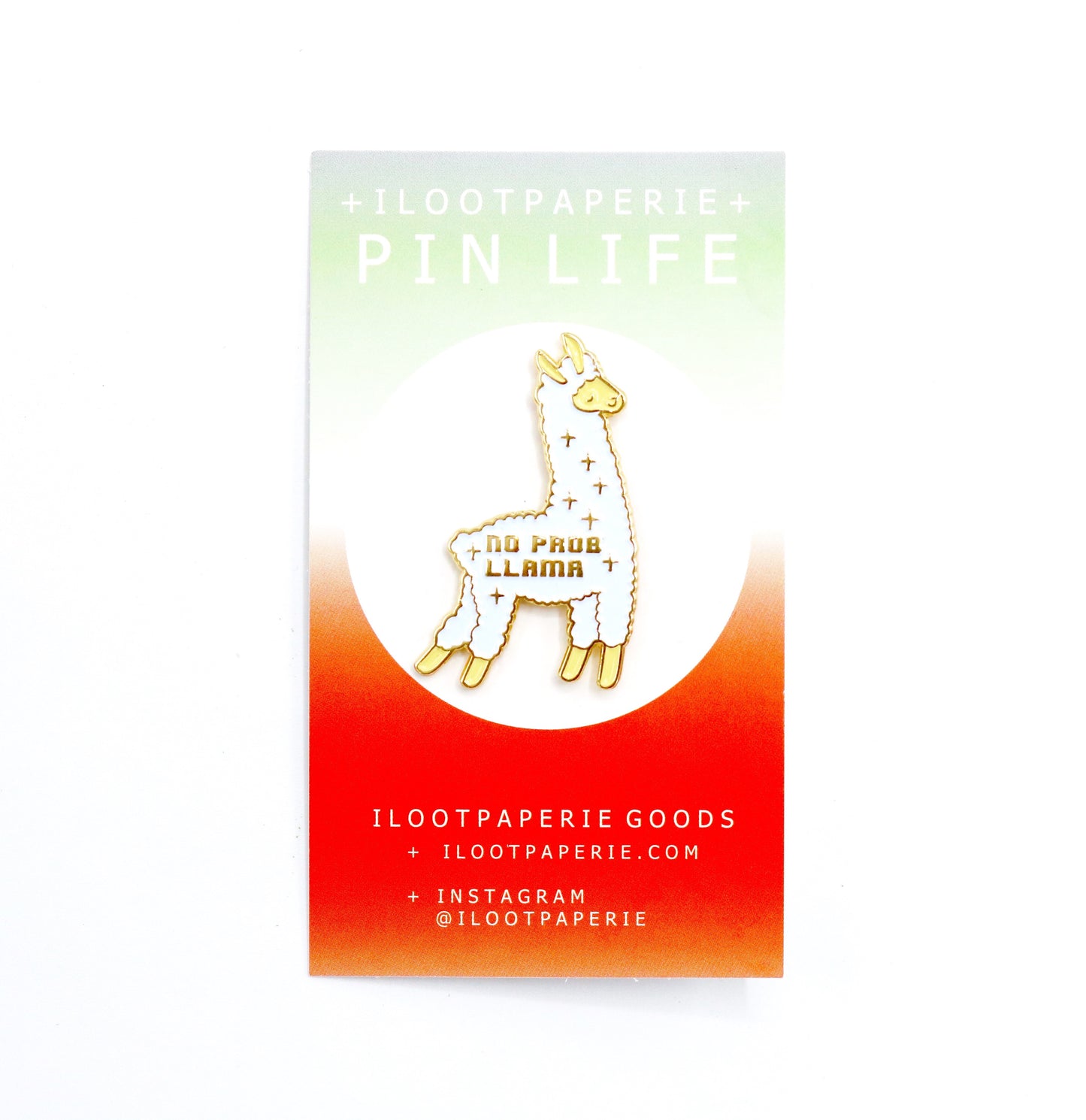 No Prob Llama Pin