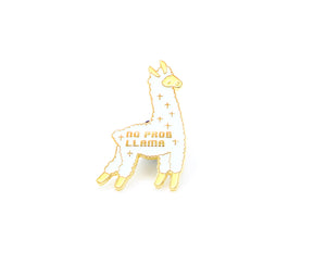 No Prob Llama Pin