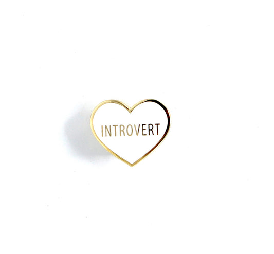Introvert Heart Lapel Pin