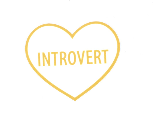 Introvert Heart Sticker