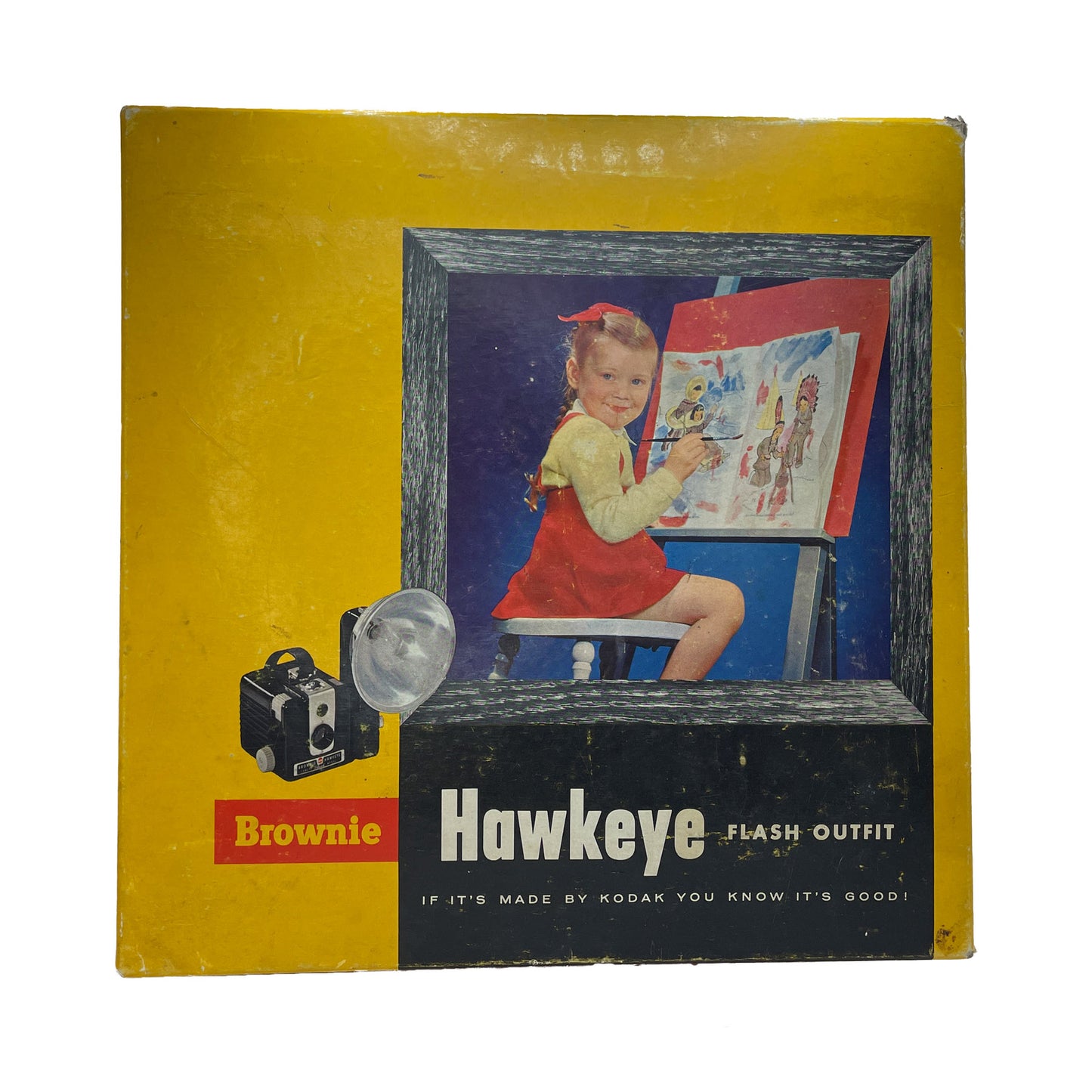 Vintage Kodak Brownie Hawkeye Flash Model with Flash Attachment