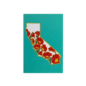 California Poppy Postcard