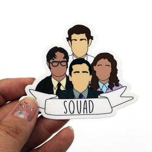 By Loudmouth Pin Co. This listing is for 1 Squad Sticker. Please note that due to everyone’s monitor displaying differently, the colors you see may vary.Measures approximately 3 x 2.5 inches.