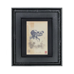 Hippo Girl. Made of Hagop - Original Artwork. Mixed Media Collage. Measures 12 x 14 x 1 3/4 inches framed. Please note that due to everyone’s monitor displaying differently, the colors you see may vary.
