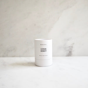 By Makana Candles Lehua Honey Candle: This beautiful, rich fragrance is accented by wild, mountain flowers, lush foliage, and sits on a bed of honeyed tobacco and ylang ylang. Hand-poured in-house in small batches using simple, clean ingredients – 100% soy wax, lead-free cotton wicking, and phthalate-free fragrances.