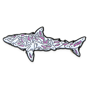 By Max Neutra Bunny Shark Lapel Pin measures 1 x 2.5 inches Please note that due to everyone’s monitor displaying differently, the colors you see may vary.