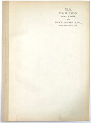New Brunswick, Nova Scotia, and Prince Edward Island, with Newfoundland No. 62