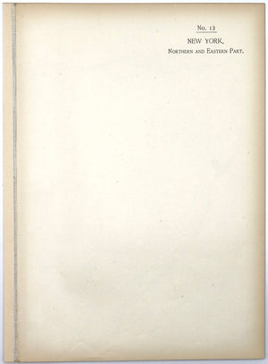 New York, Northern and Eastern Part No.12
