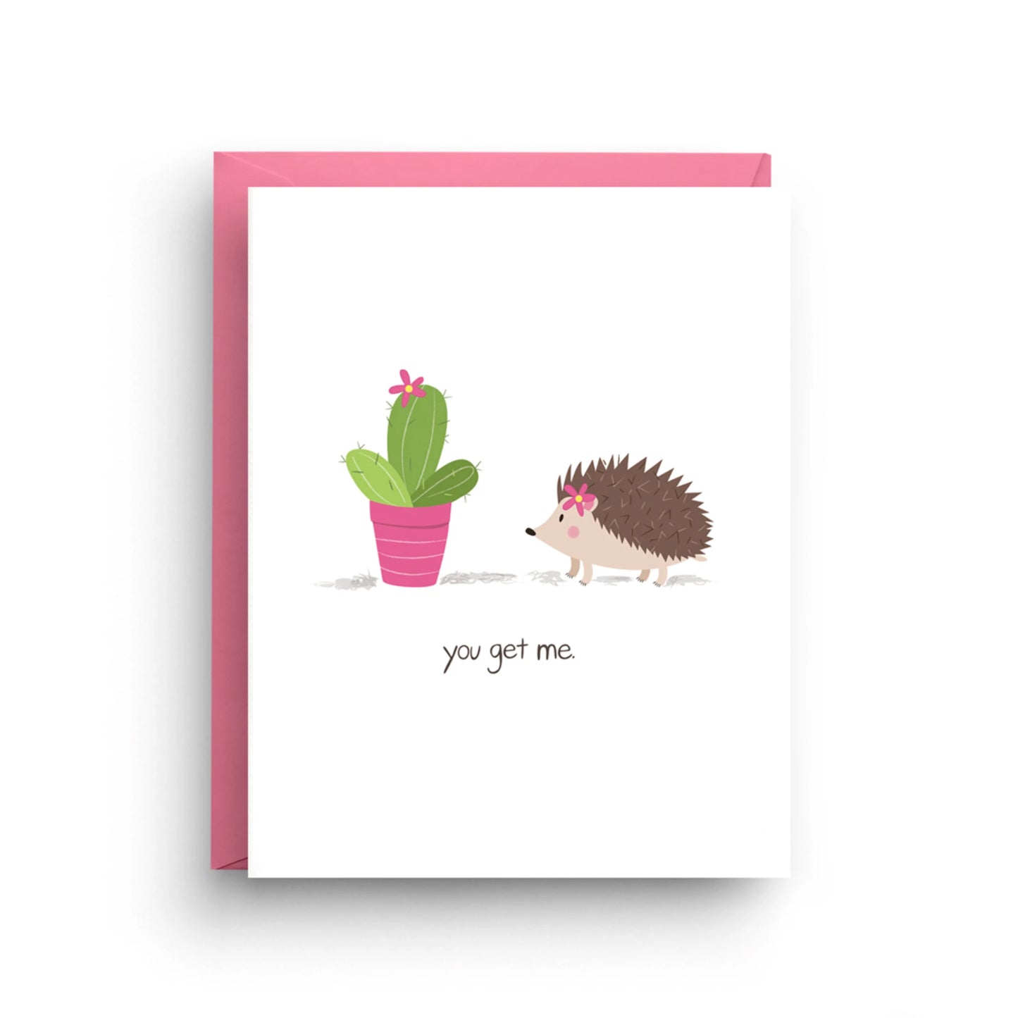 You Get Me - Cactus and Porcupine Card