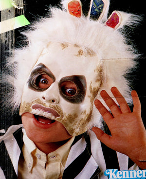 Vintage Beetlejuice Snake Mask in Original Packaging with the Original Seal