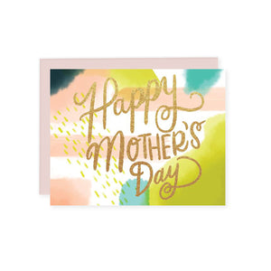 By Paper Parasol Press Painterly Mother's Day Card details: A2 Size, offset printed with foil, blank interior, comes with a light magenta envelope, printed in the USA. Please note that due to everyone’s monitor displaying differently, the colors you see may vary.