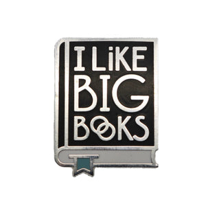 I Like Big Books Enamel Pin