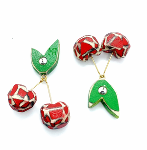 Double Wild Cherry Earrings