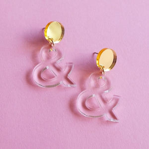 Sleepy Mountain Ampersand Earrings FOLD Gallery