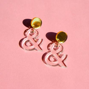 Sleepy Mountain Ampersand Earrings FOLD Gallery