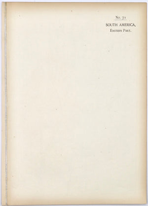 South America, Eastern Part No.71