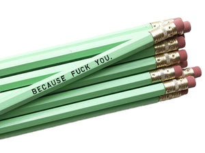 by Sweet Perversion. Listing for one Badass Bitch Pencil. Wood pencil with #2 lead, certified non-toxic, latex-free synthetic eraser and unsharpened. Please note that due to everyone’s monitor displaying differently, the colors you see may vary.