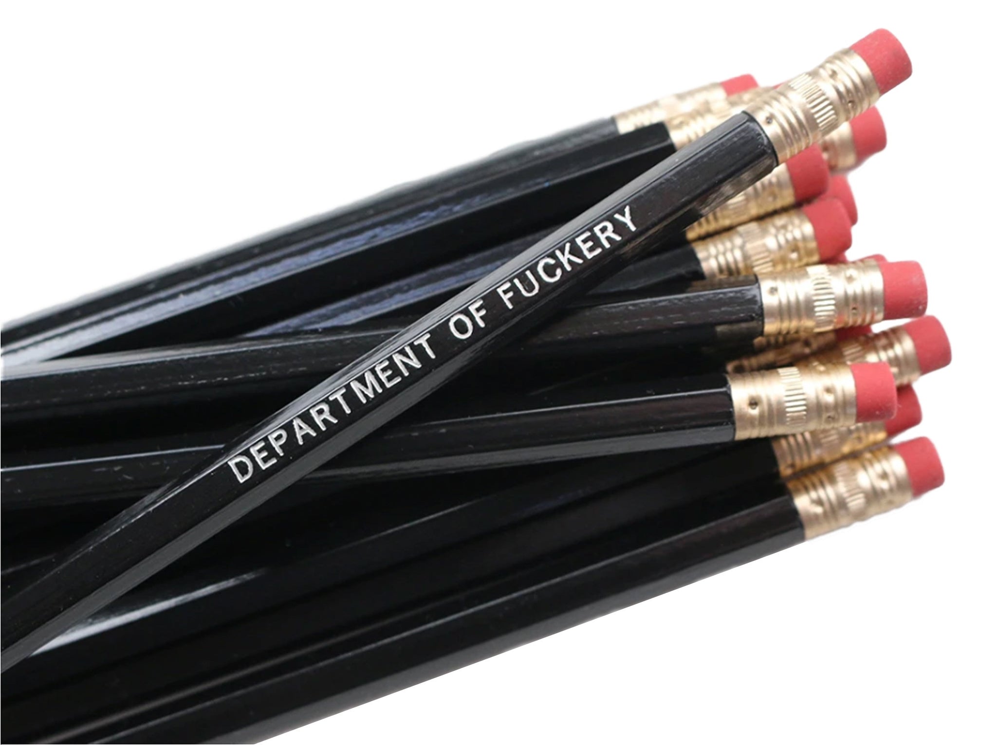 Department of Fuckery Pen Set in Black | Set of 3 Funny Sweary Profanity  Ballpoint Pens by The Bullish Store
