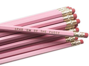 by Sweet Perversion. This listing is for one Grab Em. Election Humor Pencil. Wood pencil with #2 lead, certified non-toxic, latex-free synthetic eraser. Unsharpened.