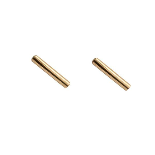 By TUMBLE. Bar Stud Earrings in 14k gold filled. All earring posts are sterling silver and comes with clear earring backs. Please note that due to everyone’s monitor displaying differently, the colors you see may vary. Measures 1cm. FOLD Gallery Dtla.