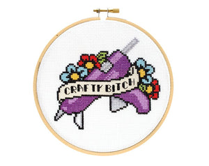 Crafty Bitch DIY Cross Stitch Kit