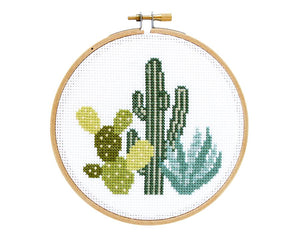 Desert Cactus DIY Cross Stitch Kit