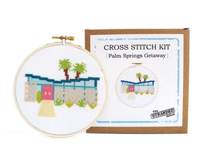 Palm Springs Getaway DIY Cross Stitch Kit