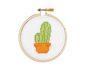 Mini Tiny Cactus DIY Cross Stitch Kit