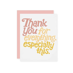 Thank You for Everything Card