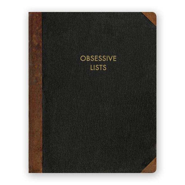 By The Mincing Mockingbird & The Frantic Meerkat. Obsessive Lists Journal. 128 lined pages of 120 gsm creamy off-white paper that takes ink beautifully. Binding lies flat when open. Measures 7.75 inch tall x 9.75 inch wide. Also available in store at FOLD Gallery DTLA.