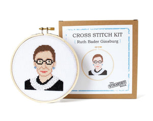 Ruth Bader Ginsburg DIY Cross Stitch Kit