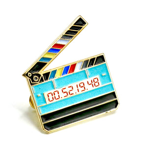 Timecode Slate Enamel Pin