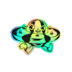 UFO Holographic Sticker