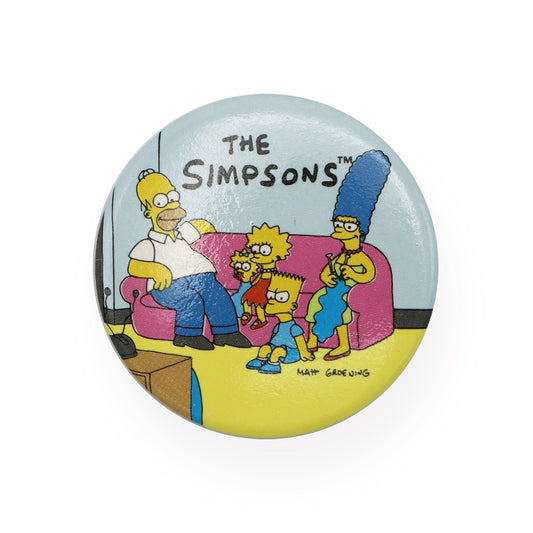 Vintage 1989 The Simpsons Pinback Button.  Add a little flair to your jacket, backpack or tote with this Vintage The Simpsons Pinback Button!  Measures 2 inches.  Please note that due to everyone’s monitor displaying differently, the colors you see may vary.