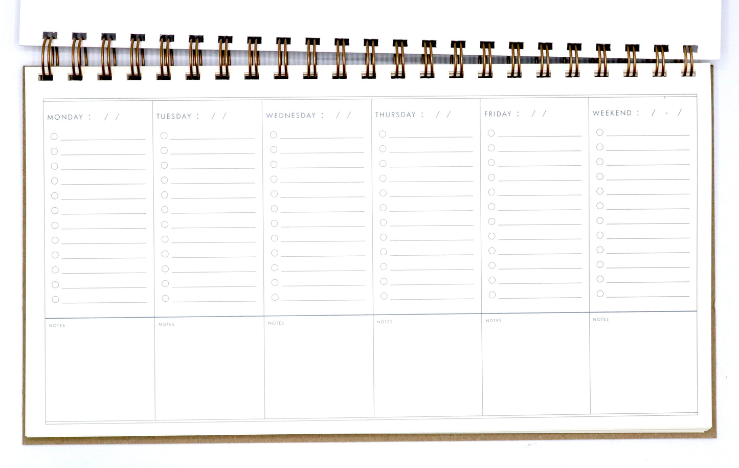 Weekly To-Do Checklist Planner Journal