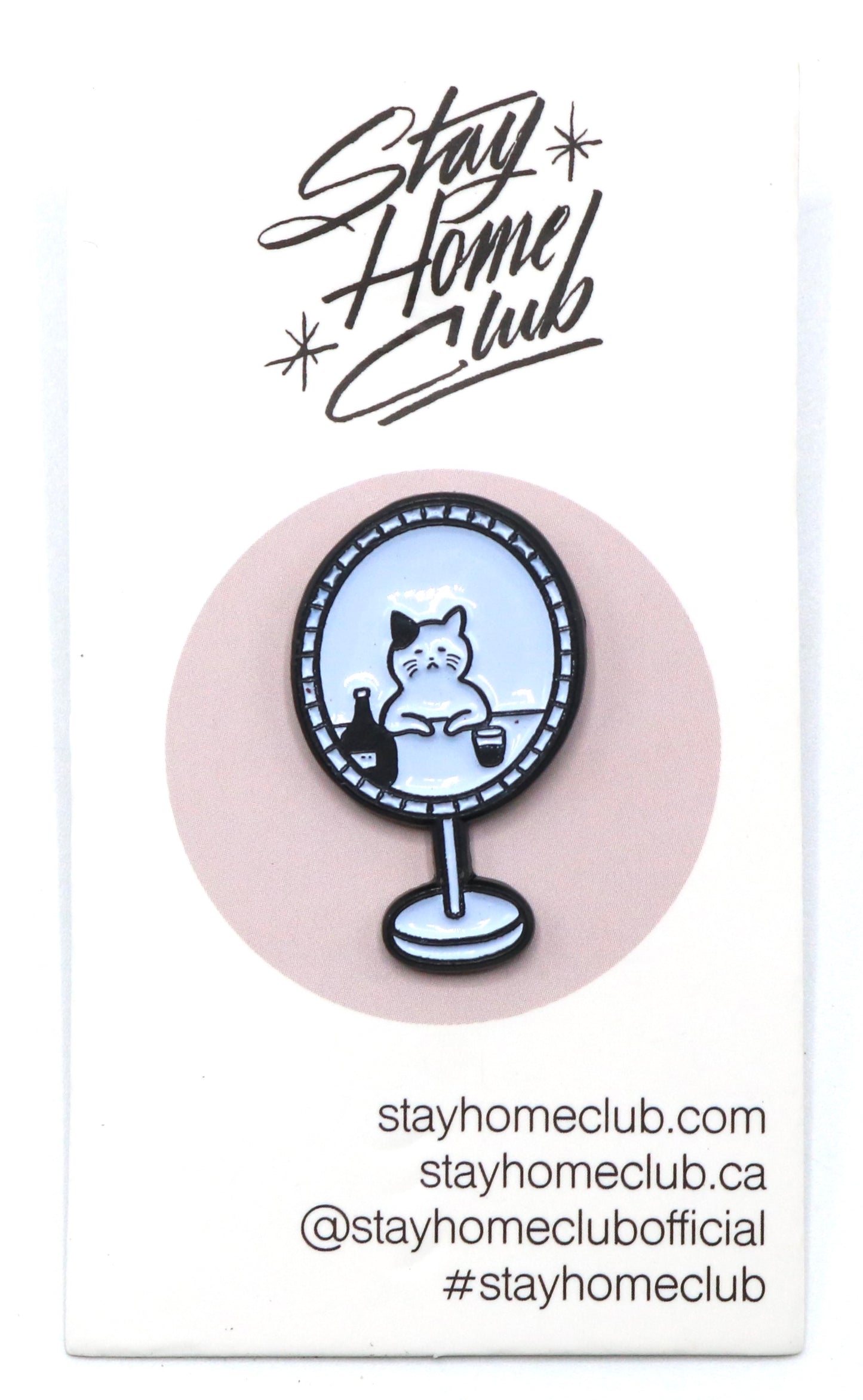 What Have I Become - Mirror Cat Pin