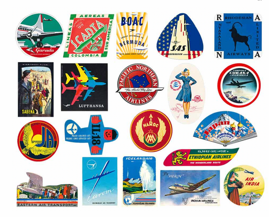 Wings of the World Travel Labels