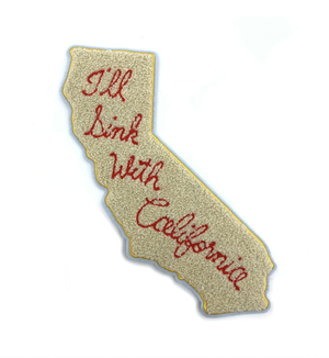 I'll Sink with California Chenille Patch