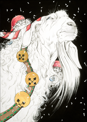 Yule Goat Print