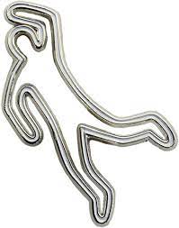 Crime Scene Chalk Outline Pin