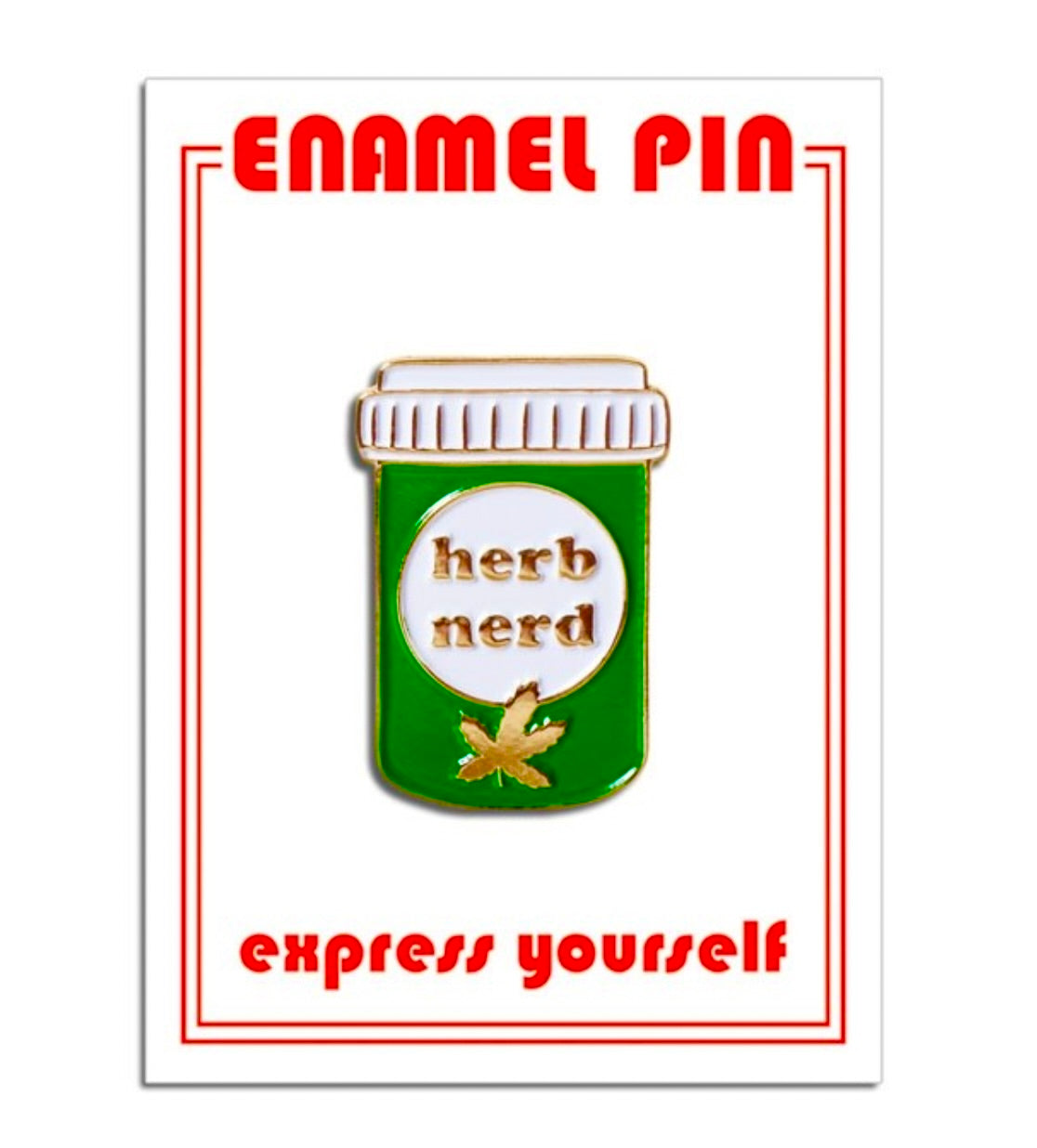 Herb Nerd Pin